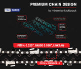 BAUMR-AG Commercial Petrol Chainsaw E-Start 22' Bar Chain Saw Tree Pruning Top Handle