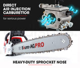 BAUMR-AG Commercial Petrol Chainsaw E-Start 22' Bar Chain Saw Tree Pruning Top Handle
