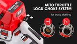 BAUMR-AG Commercial Petrol Chainsaw E-Start 24' Bar Chain Saw Top Handle Tree Pruning