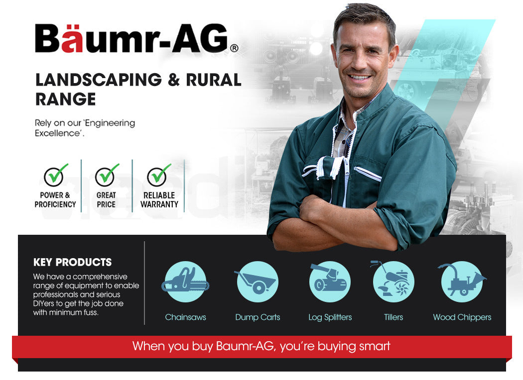 BAUMR-AG Petrol Commercial Chainsaw 24' Bar E-Start Chain Saw Top Handle Pruning