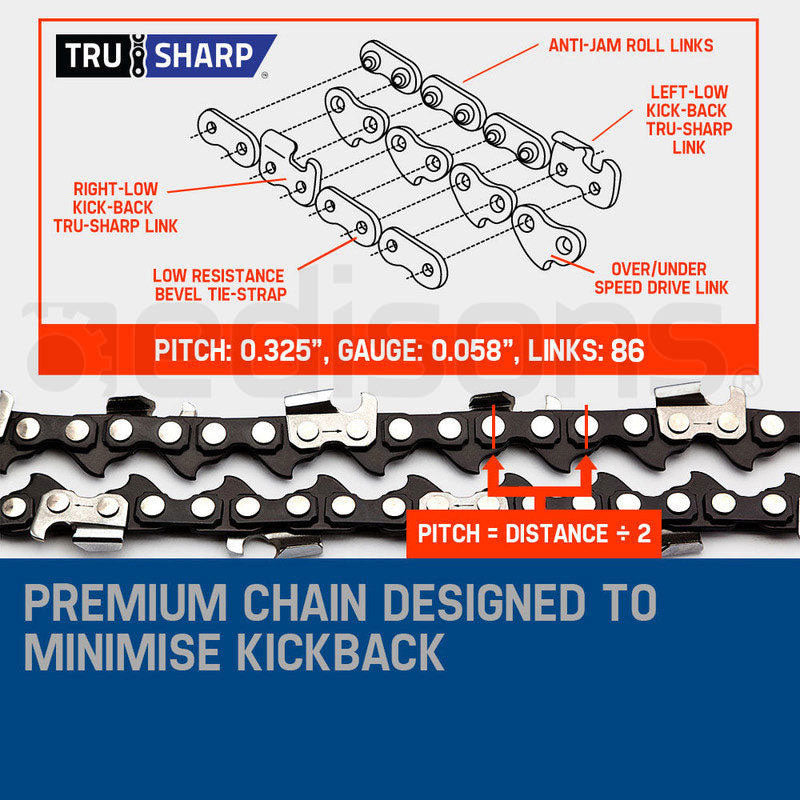 MTM Petrol Commercial Chainsaw 22' Bar Chain Saw E-Start Tree Pruning Top Handle