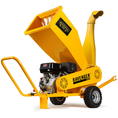 MICHIGAN 18HP 420cc Petrol Commercial Wood Chipper, Towable, Tree Mulcher - Ravenger 1950