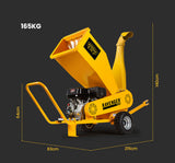 MICHIGAN 18HP 420cc Petrol Commercial Wood Chipper, Towable, Tree Mulcher - Ravenger 1950 - Rear View