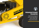 MICHIGAN 18HP 420cc Petrol Commercial Wood Chipper, Towable, Tree Mulcher - Ravenger 1950 - Side View