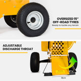 MICHIGAN 18HP 420cc Petrol Commercial Wood Chipper, Tree Mulcher - Ravenger 1750 - Low Angle