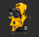 MICHIGAN 18HP 420cc Petrol Commercial Wood Chipper, Electric Key Start, Tree Mulcher - Ravenger 1850 - Rear View