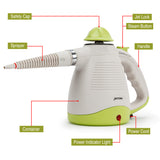 JET-USA Portable Steam Cleaner Multi-Purpose High Pressure Handheld - Front View
