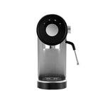 Devanti 20 bar silver espresso coffee machine with mug warmer, removable drip tray