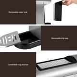 Devanti 20-Bar Espresso Maker with Milk Frother and Mug Warmer
