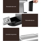 Devanti 20-Bar Espresso Coffee Maker with Milk Frothing Function - Close-Up Angle