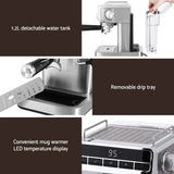 Devanti 20 Bar Espresso Coffee Maker with Milk Frother - Rear View