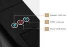 Vevare Capsule Coffee Machine 19 Bars 3-in-1 Nespresso Cafe Maker Black - 45-Degree Angle