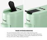 Vevare Capsule Coffee Machine 19 Bars 3-in-1 Nespresso Cafe Maker Mint - 45-Degree Angle