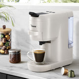 Vevare Capsule Coffee Machine 19 Bars 3-in-1 Nespresso Cafe Maker Milk White - Front View