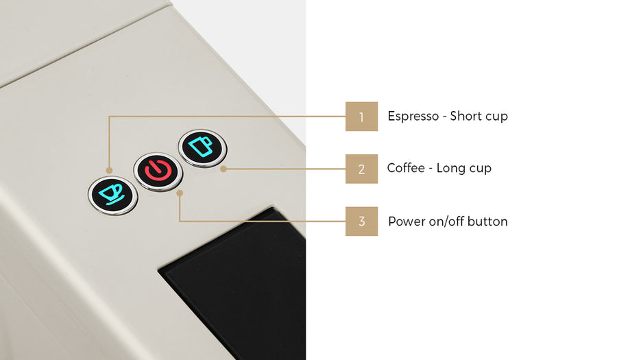 Vevare Capsule Coffee Machine 19 Bars 3-in-1 Nespresso Cafe Maker Milk White