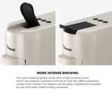 Vevare Capsule Coffee Machine 19 Bars 3-in-1 Nespresso Cafe Maker Milk White