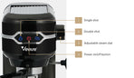 Vevare Coffee Machine Latter Cappuccino Maker Milk Frother Black