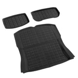 Weisshorn Premium Waterproof Boot Liners for 2024 Tesla Model 3 Highland - Rear and Frunk Mats - Side View