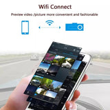 Full Hd Mini Car Dash Cam With Wifi And Motion Detection - 45-Degree Angle