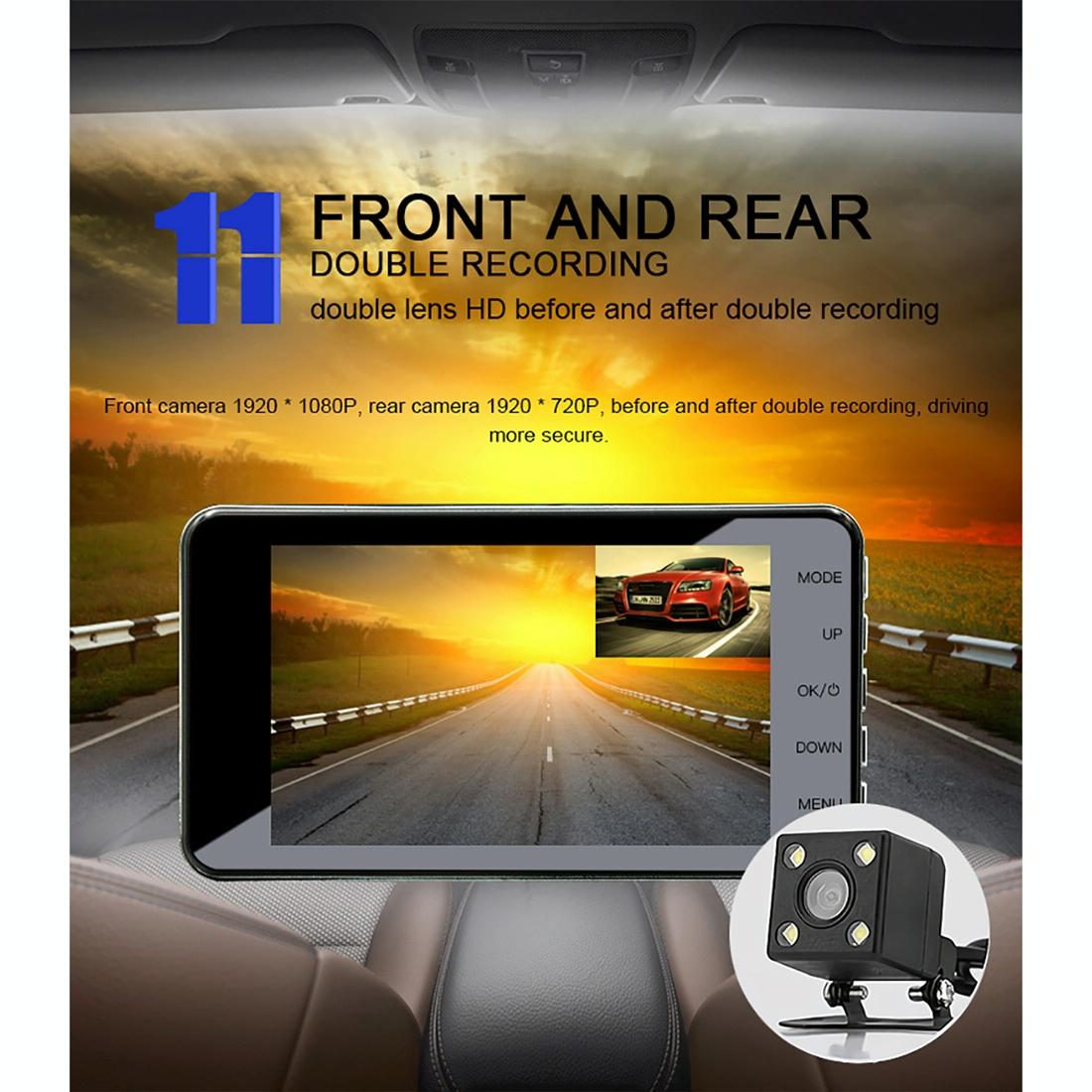 Full Hd 1080P Car Dvr With 170 Degree Wide Angle - 4 Inch Screen-1915197771820961799