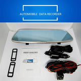 720P Dual Channel Car Black Box With 5 Ips Touch Screen Rear View Mirror - 45-Degree Angle