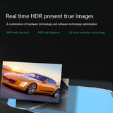 720P Dual Channel Car Black Box With 5 Ips Touch Screen Rear View Mirror - Close-Up Angle