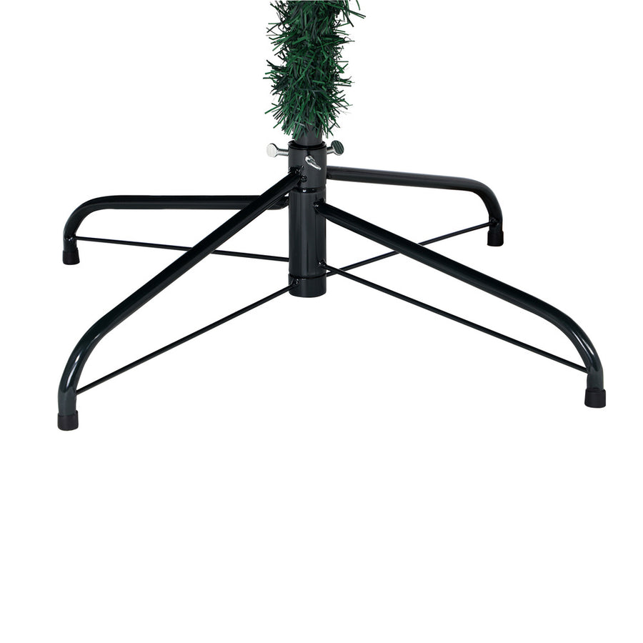 Tinseltown Christmas Tree 2.4M 8FT Xmas Decorations Green w/ LED Light and Pine Cones