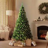 Tinseltown LED Christmas Tree 2.1M 7FT Green 1050 Tips - Low Angle