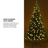Tinseltown Christmas Tree 2.1M 7FT Green with LED lights - 45-Degree Angle