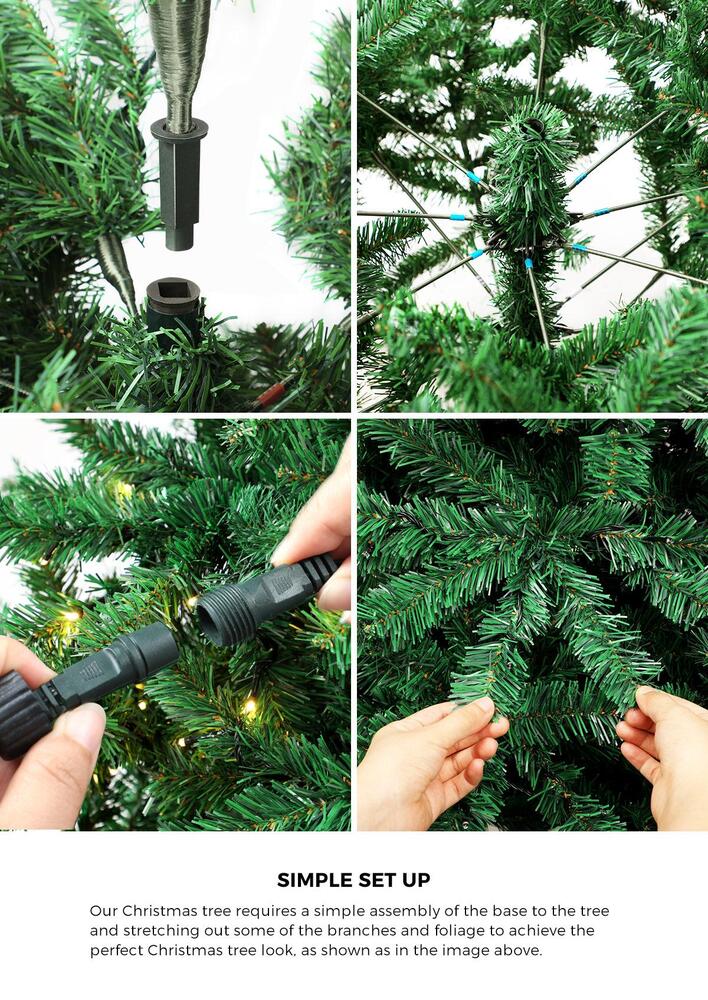 Tinseltown Christmas Tree 2.1M 7FT Green with LED lights