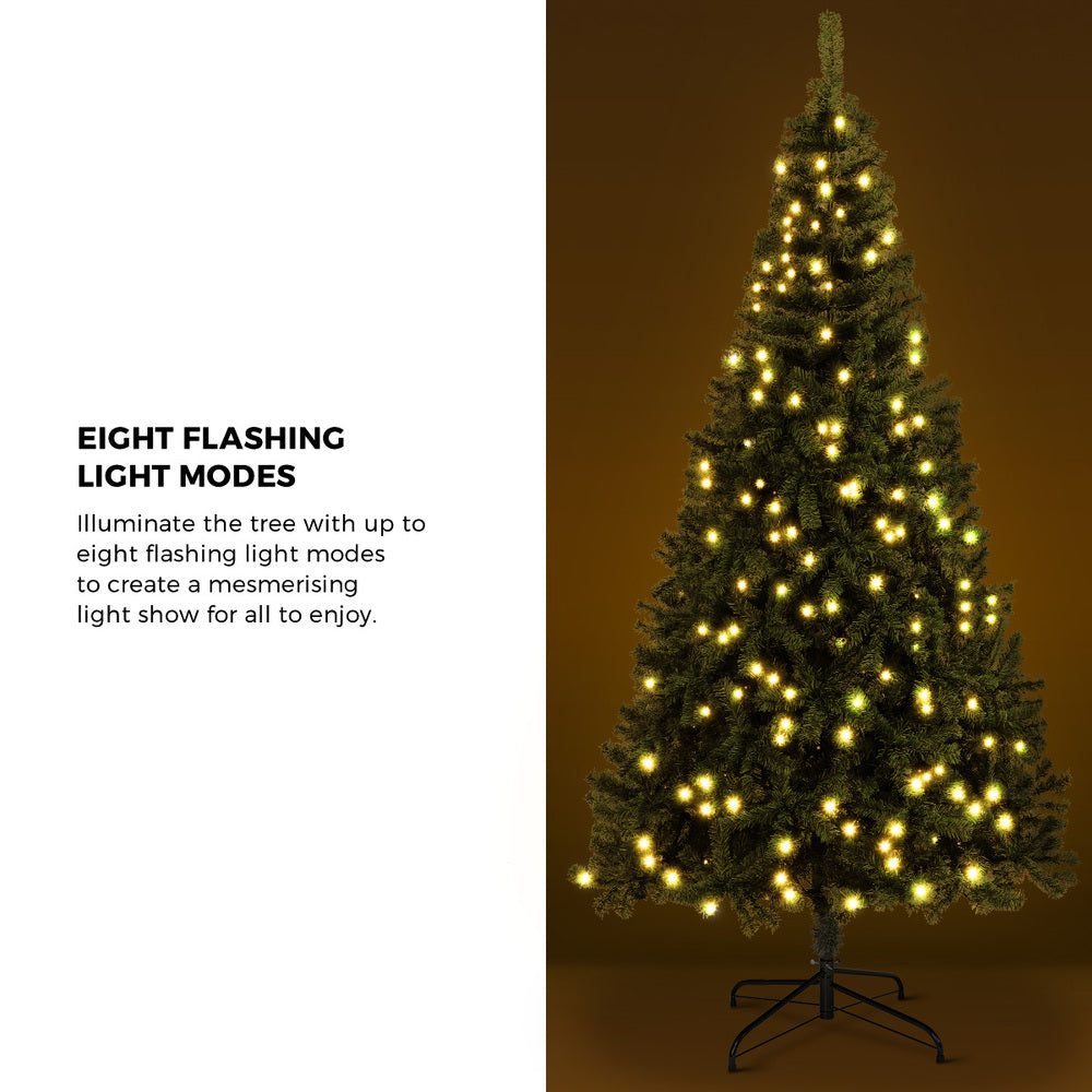 Tinseltown Christmas Tree 2.4M 8FT Green with LED lights