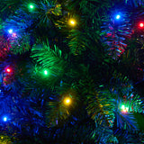 Tinseltown LED Christmas Tree 2.1M 7FT Multi Colour Lights 8 Flash Modes - Front View