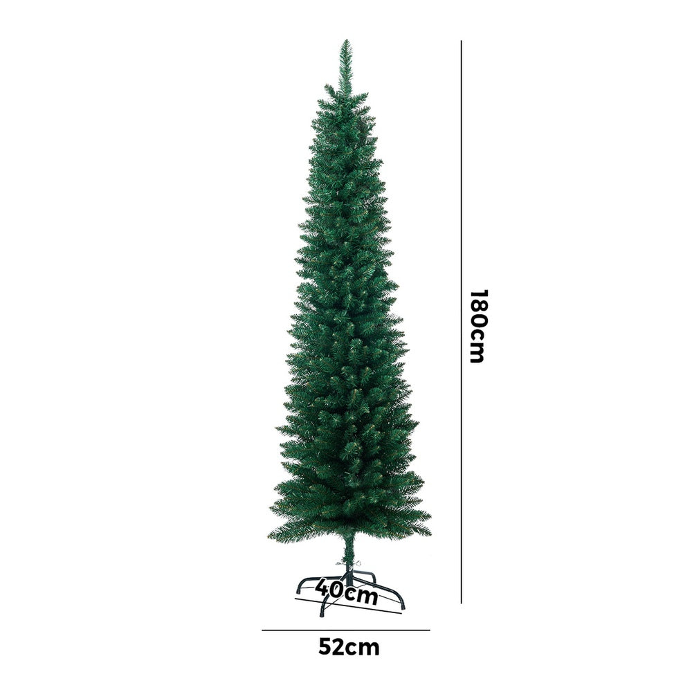 Tinseltown Slim Christmas Tree 1.8M 6FT Green