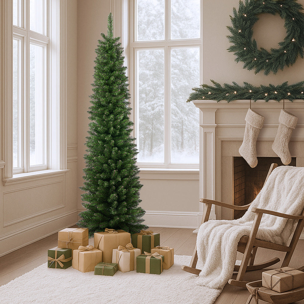 Tinseltown Slim Christmas Tree 1.8M 6FT Green