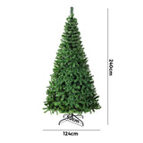 Tinseltown Christmas Tree 2.4M 8FT Green 1400 tips
