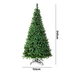 Tinseltown Christmas Tree 2.4M 8FT Green 1400 tips