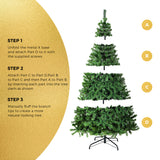 Tinseltown Christmas Tree 2.4M 8FT Green 1400 tips - Side View