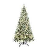 Tinseltown Christmas Tree 2.1M 7FT Snow Flocked Green with LED
