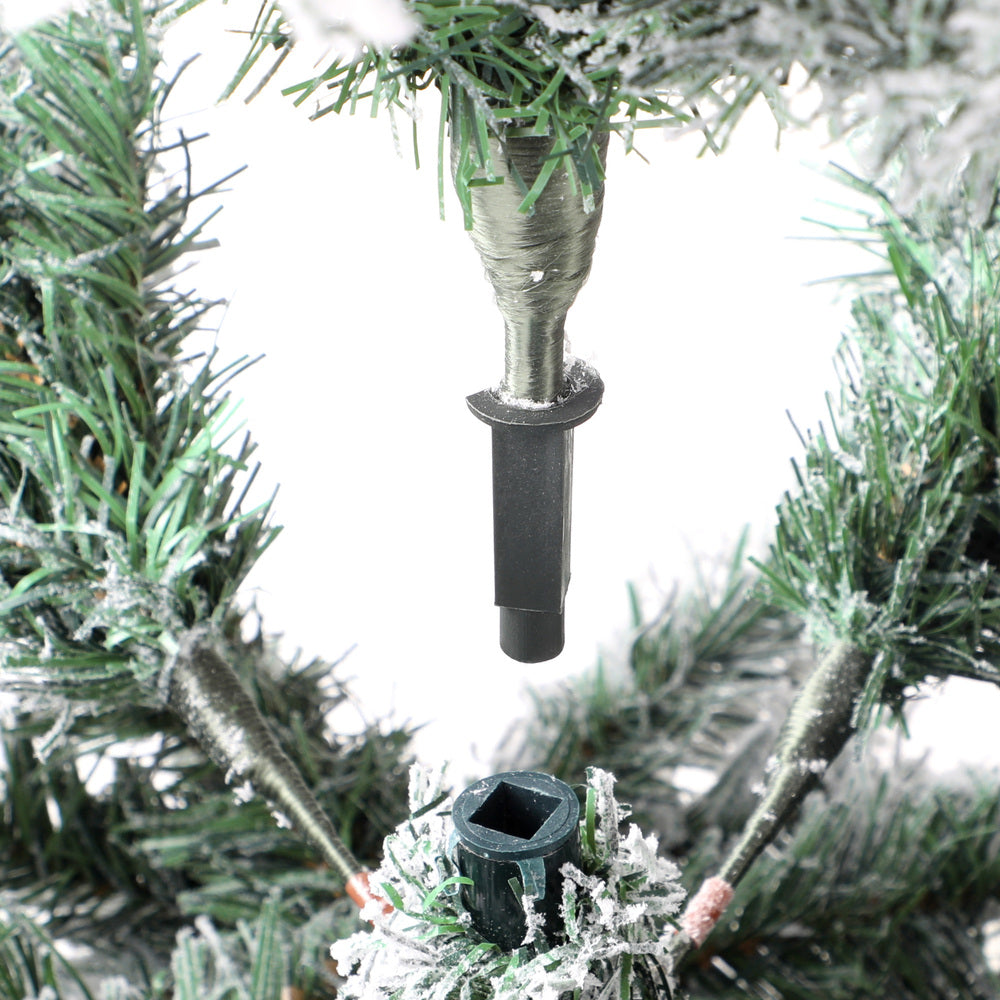 Tinseltown Christmas Tree 2.1M 7FT Snow Flocked Green with LED