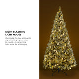 Tinseltown Christmas Tree 2.4M 8FT Snow Flocked Green with LED