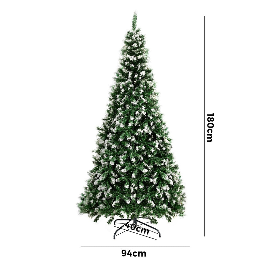 Tinseltown Christmas Tree 1.8M 6FT Snow Flocked Green