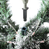 Tinseltown Christmas Tree 1.8M 6FT Snow Flocked Green - Top-Down View
