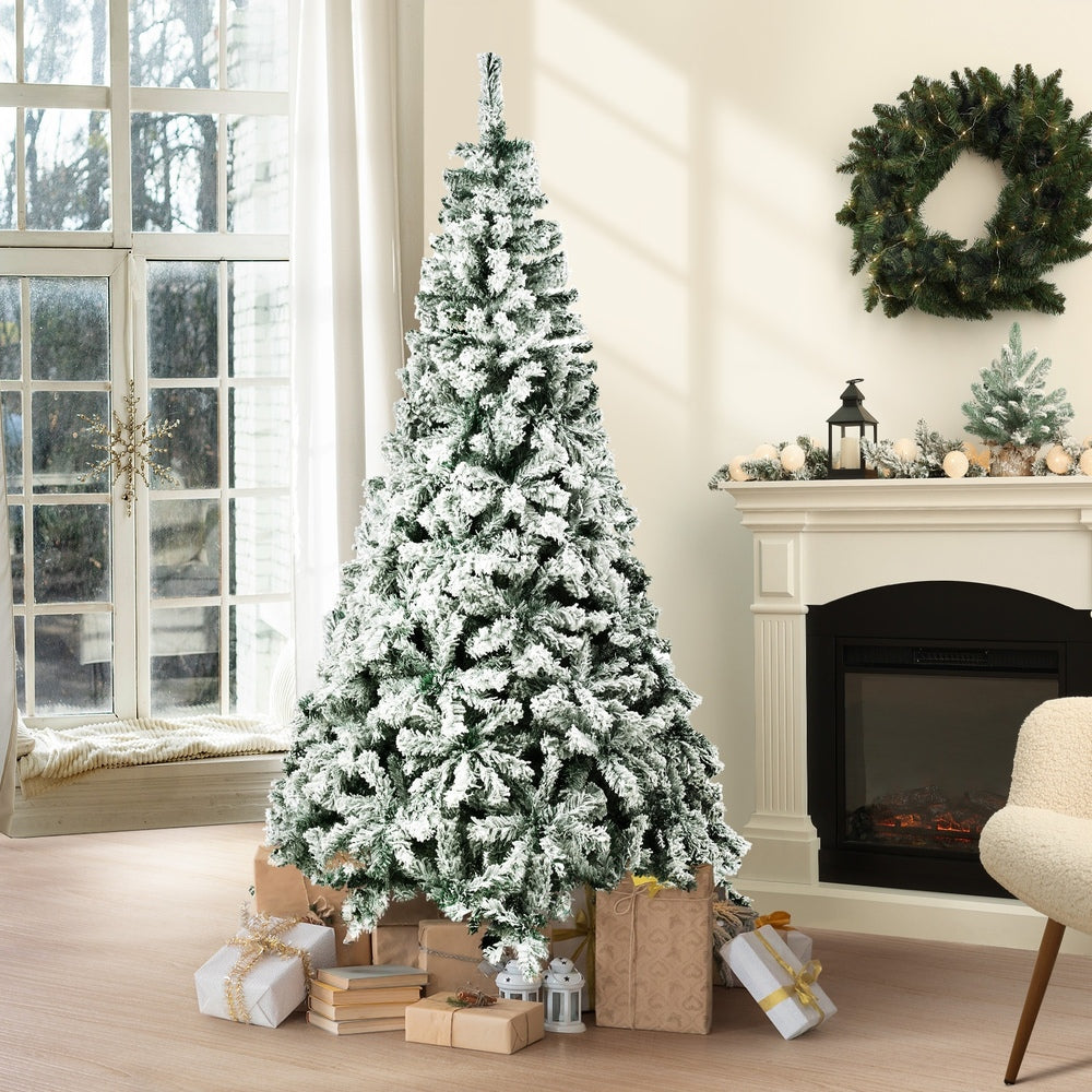 Tinseltown Christmas Tree 2.1M 7FT Snow Flocked Green