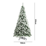 Tinseltown Christmas Tree 2.1M 7FT Snow Flocked Green