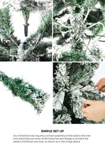 Tinseltown Christmas Tree 2.1M 7FT Snow Flocked Green
