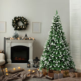 Tinseltown Christmas Tree 1.8M 6FT Snowy Decor Green 830 Tips