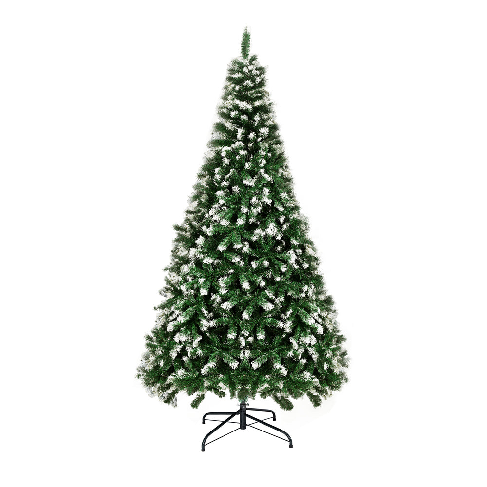 Tinseltown Christmas Tree 2.1M 7FT Snowy Decor Green 1050 Tips