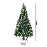 Tinseltown Christmas Tree 2.1M 7FT Snowy Decor Green 1050 Tips