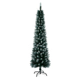 Tinseltown Slim Christmas Tree 1.8M 6FT Green and White