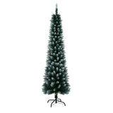 Tinseltown Slim Christmas Tree 1.8M 6FT Green and White